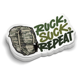 Ruck Suck | Funny Military Stickers | Perfect for Laptops