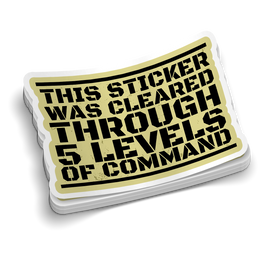 This Sticker Was Cleared | Funny Military Stickers