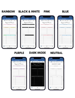 Digital Phone Planner Student Widgets