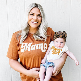 Retro Mama + Mama's Girl - Set of 2 Shirts