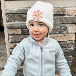 Smiley Flower - Child Beanie