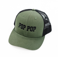 Father's Day Hat - Multiple Name & Color Options - Snapback Hat w/ Black Thread