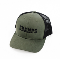 Father's Day Hat - Multiple Name & Color Options - Snapback Hat w/ Black Thread