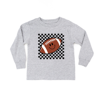 Checkers Smiley - (Choose Your Sports Ball)  - Child Long Sleeve Tee
