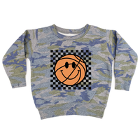 Checkers Smiley - (Choose Your Sports Ball) - Child Sweater