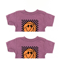Checkers Smiley - (Choose Your Sports Ball) - Child Tee