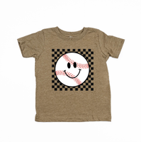 Checkers Smiley - (Choose Your Sports Ball) - Child Tee