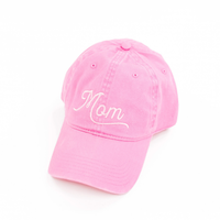 Mom (Script) - Adult Baseball Cap