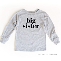 Big Sister - Original - Child Long Sleeve Tee