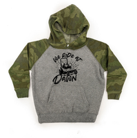 We Ride at Dawn - (Choose Your Mower) - Child Hoodie