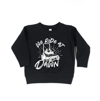 We Ride at Dawn - (Choose Your Mower) - Child Sweater