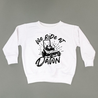 We Ride at Dawn - (Choose Your Mower) - Child Sweater