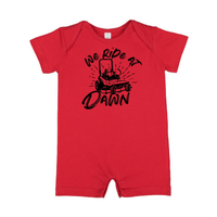 We Ride at Dawn - (Choose Your Mower) - Shorts Romper
