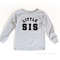 Varsity 'Sis' Sibling Tees - (Choose Your Role) - Child Long Sleeve Tee
