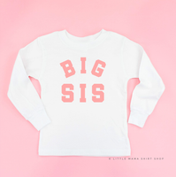 Varsity 'Sis' Sibling Tees - (Choose Your Role) - Child Long Sleeve Tee
