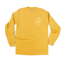Sign Language - I Love You - Long Sleeve Comfort Colors Tee
