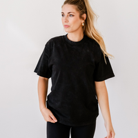 Essential Heavyweight MAMA Tee - Tone on Tone Embroidered