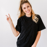 Essential Heavyweight MAMA Tee - Tone on Tone Embroidered