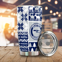 Seattle Seahawks Tumbler Cup Custom Ugly Style Car Accessories