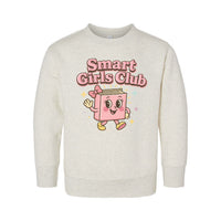 Smart Girls Club - Heathered Natural - Child Sweater