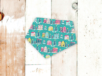 "Snowy Town" Dog Bandana