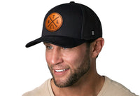 St. Louis Trucker Hat Leather  |  Black STL X Snapback