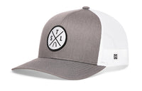 St. Louis Trucker Hat  |  Gray-White STL X Snapback