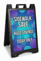A-Plus Rolling Sidewalk Sign Standard with Letters