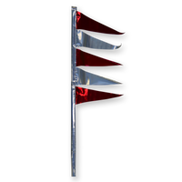 Metallic Antenna Totem Flag Replacement (4" x 12")-TM5