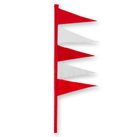Plasticloth Deco Flag Replacements Assorted TT2