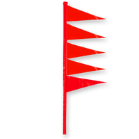 Plasticloth Deco Flag Replacements Assorted TT2