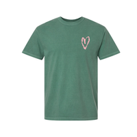 Big Heart - Teach Them Love Them Watch Them Grow (pf&b) - Comfort Colors Tee