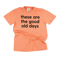 These Are The Good Old Days - Design on Front - Comfort Colors Tee