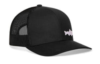 Steelhead Fish Trucker Hat  |  Black Steelhead Fish Snapback