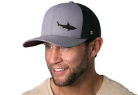 Shark Trucker Hat  |  Gray-Black Beach Snapback