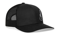 Electric Bass Trucker Hat  |  Black Electric Guitar Snapback