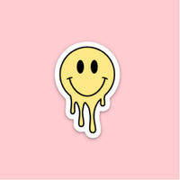 LMSS® STICKER - Melting Smiley (Light Yellow)