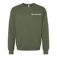 CUSTOM TEACHER SWEATSHIRT - Embroidered SUPER-SOFT Fleece - (Enter Your Custom Name)