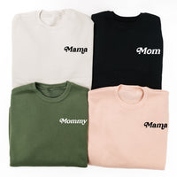 Mother's Day SUPER-SOFT Fleece - Limited Edition LMSS® Embroidered Sweatshirt - Multiple ITALIC Names to Choose From