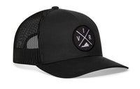 Virginia Trucker Hat  |  Black VIR X Snapback