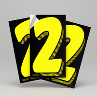 Removable Adhesive Auto Numbers