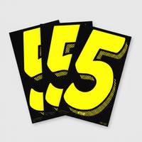Removable Adhesive Auto Numbers