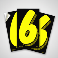 Removable Adhesive Auto Numbers
