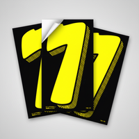 Removable Adhesive Auto Numbers