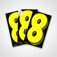 Removable Adhesive Auto Numbers