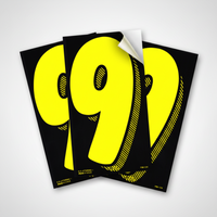 Removable Adhesive Auto Numbers