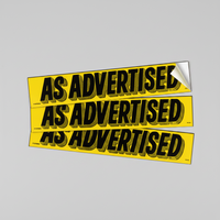 Removable Adhesive Auto Slogan