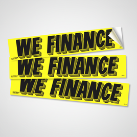 Removable Adhesive Auto Slogan