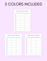 Weekly Beauty Routine