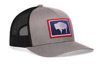 Wyoming Flag Trucker Hat  |  WY Snapback